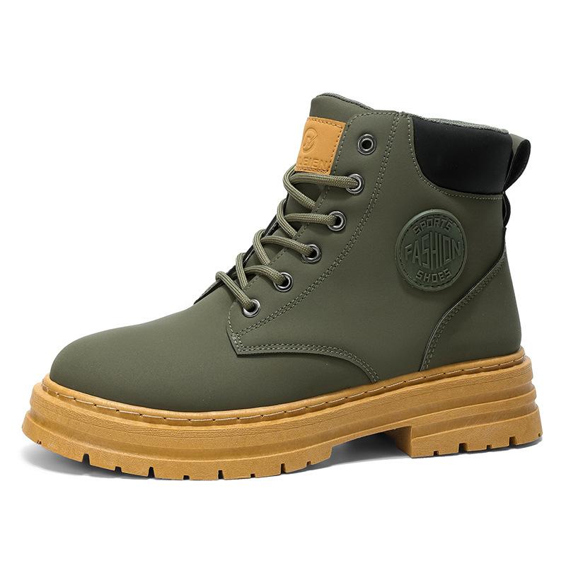 New high-top martin boots for spring and autumn, British style anti-slip shoes, short boots