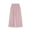 Latest Elastic Waist Loose Casual Pants for For Women with Cotton, Wide-leg Pants for Summer Dopamine Trousers Straight Pants All-match Pants