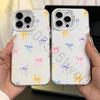 Bunter Schleifen-Aufdruck IMD Hülle für iPhone 17 16 15 14 13 12 11 Pro Max air plus Stoßfest Beschichtet Mattes TPU Funda