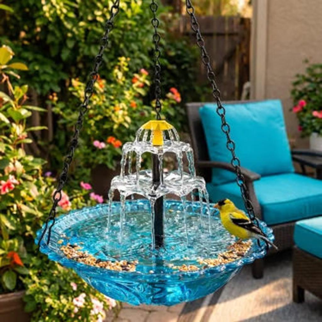 Hummingbird Water Fountain Hanging Hummingbird Feeders Cascade Hanging Feeding Station For Birds Lovers Balcony Gardens