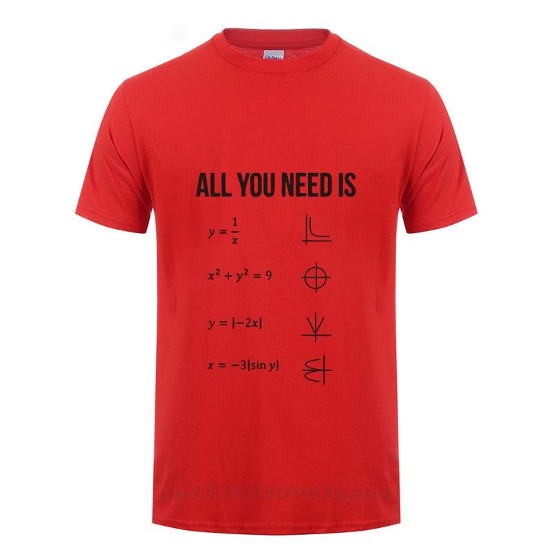 

All You Need Is Love Math T Shirts Funny Birthday Gift For Men Male Guys Guys Casual Fitness Short Sleeve O Neck Cotton Tshirt S