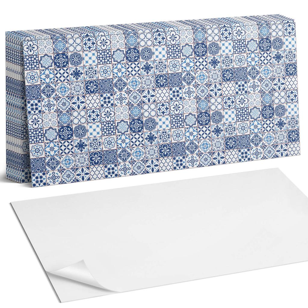 Zestaw Kafelków Pcv Z Wzorem Do Salonu Samoprzylepne Wzory Mozaikowe W Kratkę 10X40X20 Cm