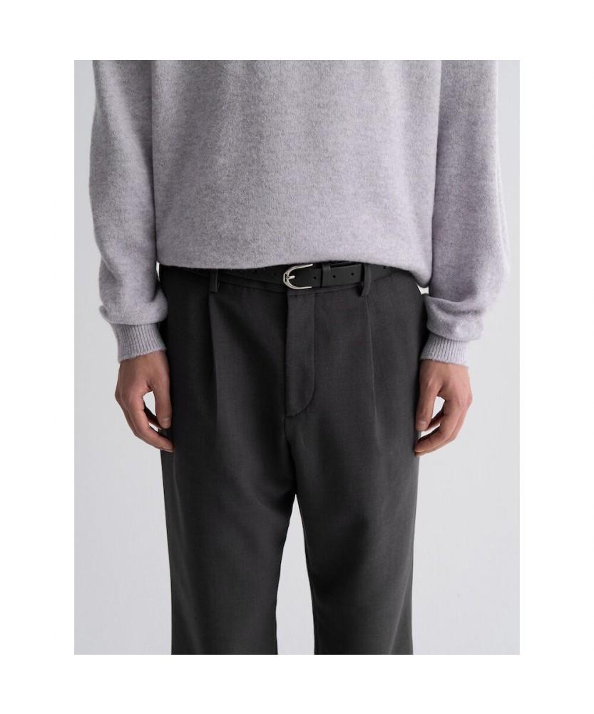 8seconds [Everyday Slacks] Fleece-Lined Semi-Wide Fit Slacks - Ash