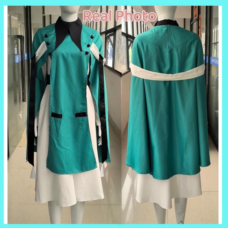 Anime Hexenhut Atelier Coco Agott Cosplay Kostüm Komplettset Damen Uniformkleid Umhang Hexenhut Halloween Rollenspiel Outfit