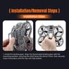 For DJI Neo 2 STARTRC LED Light Heightened Landing Gear Training Rack (Black)