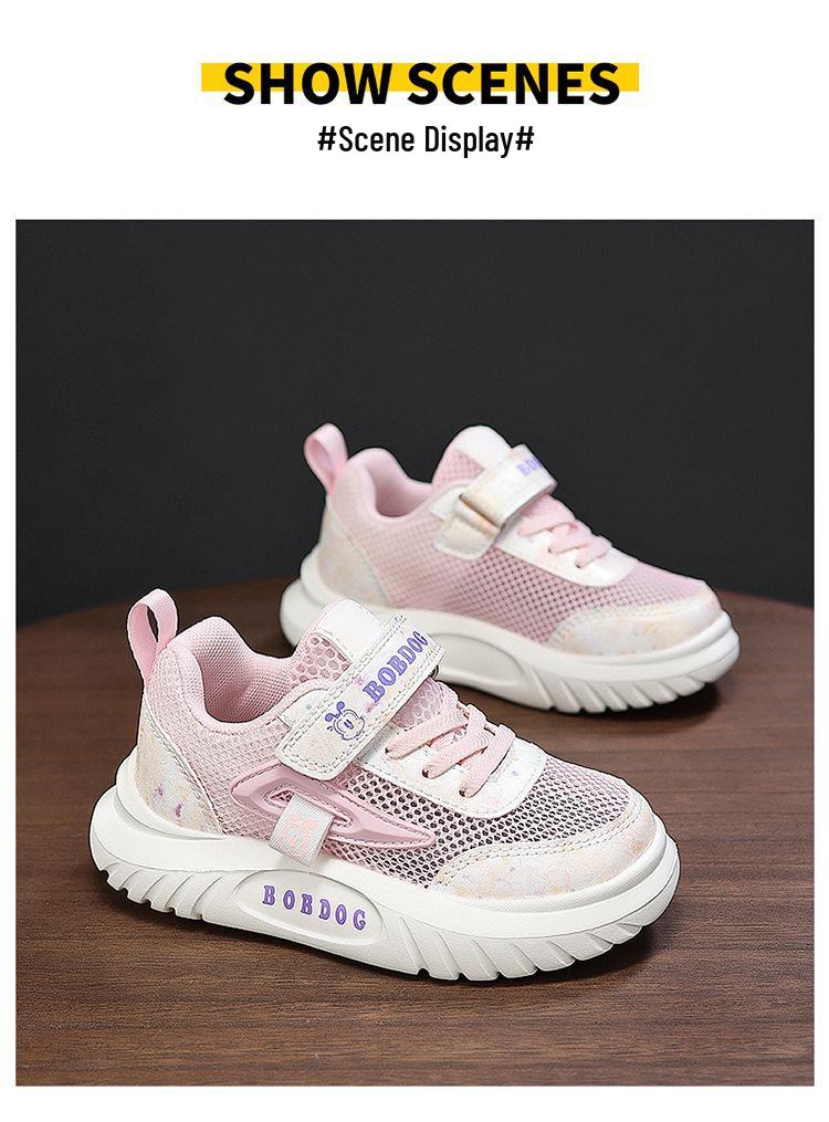Bobodou 2026 Girls' Mesh Breathable Sports Shoes - Summer Collection