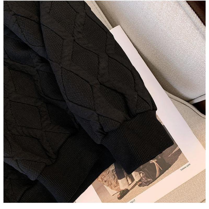 Sweatshirt for Women Cotton Oversize Thickened Loose Half-high Neck Casual Pullover Long Sleeve Winter Sweatshirt Top