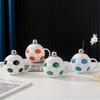 World Football Ceramic Cup with Lid, Sports Souvenir Planet Mug, Coffee Water Cups, Handheld Gift