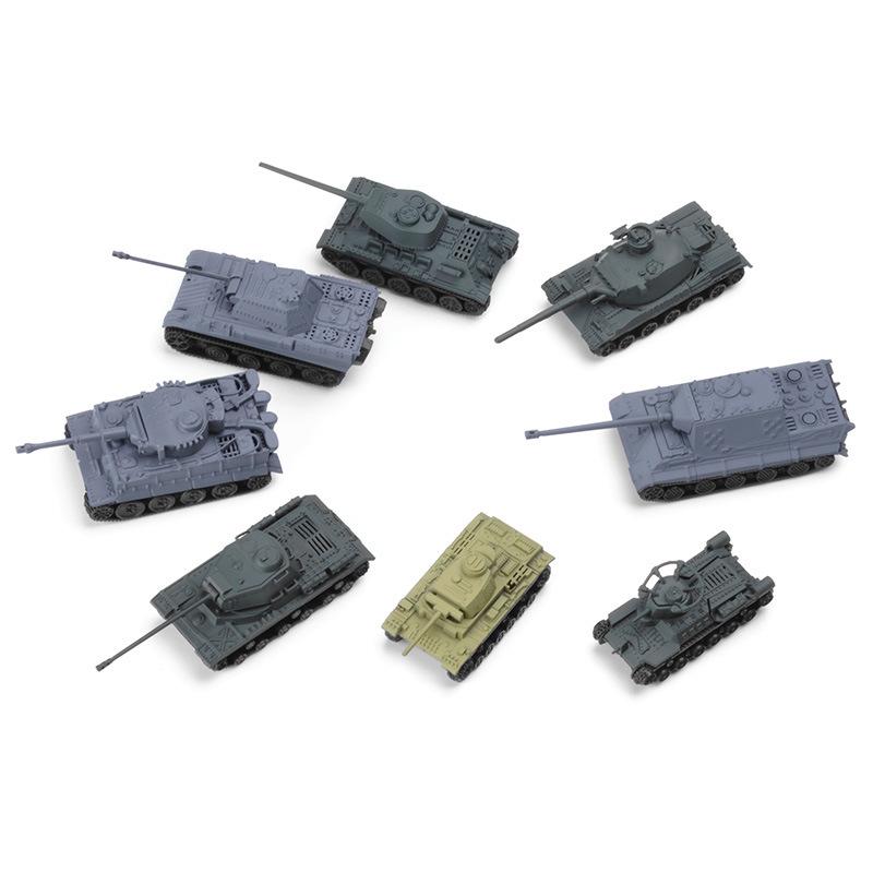 4D 1/144 8 SZT. Miniaturowy Model do Składania Czołgu Tygrys Pantera T34 Plastikowy Militarny Wóz Bojowy Zabawka Prezent Dla Chłopców A39