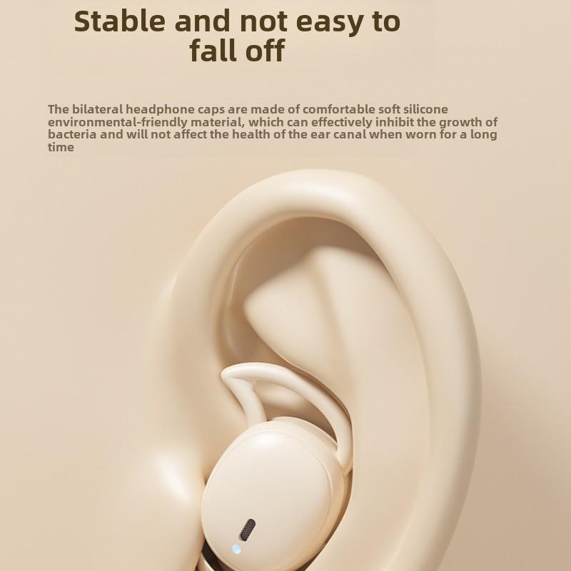 Wireless Bluetooth Headphones In-ear Mini Digital Display Long Life Sleep Noise Cancelling Headphones