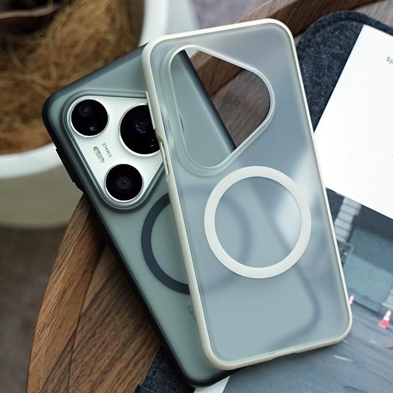 Case For Huawei Pura 90 Pro Max New Matte Clear PC+TPU For Magsafe Magnetic Protective Cover For Huawei Pura 90 Pro Shell Bumper