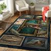 Crocodile Collection Pattern Rug Floor Mat for Living Room or Bedroom Soft and Comfortable Carpet a Gift for Birthday and Holiday.