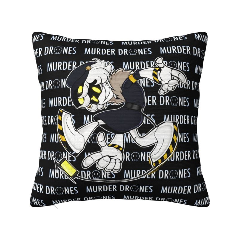 Custom Murder Drones Anime Luxury Pillow Cover Bedroom Decoration Games Movies Cushions for Sofa