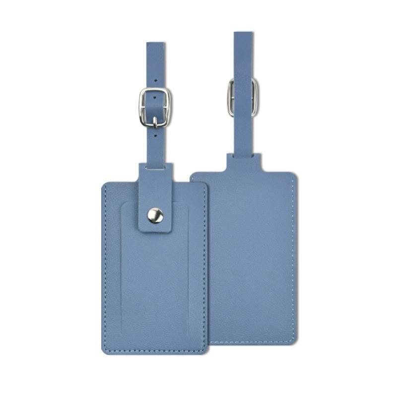 Multicolor Pu Leather Boarding Pass To Protect Privacy  Four-in-one Buckle Flip Leather Luggage Tag