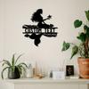 Personalized Siren Metal Wall Art, Custom Nameplate for Kitchen, Lounge, Office, Porch, Deck & Boho Home Decor