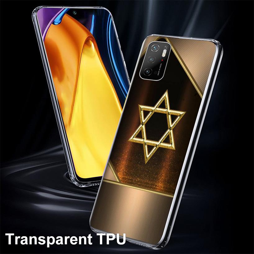 David Jewish Star Symbol Cover Phone Case For Xiaomi Poco F7 Ultra X7 X6 X5 Pro M7 Redmi 15C 15 13C 13 12C 12 10C 10 9A 9C 9T 9