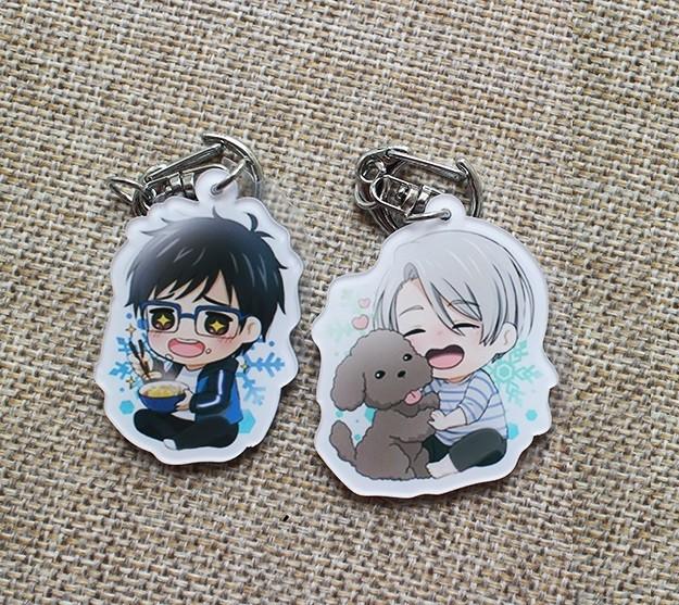 Yuri On Ice Acrylic Keychain With Doublesided Printing For Key Holder And Bag Decoration