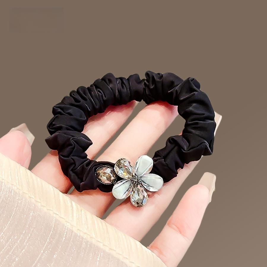 Exquisite Forest Style Butterfly Crystal Hair Ties - Durable Rubber Bands for Women