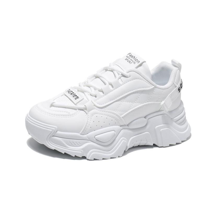 New Dad Shoes Women's Spring Student Sports Running Shoes Casual Shoes with Heightened Thick Soles