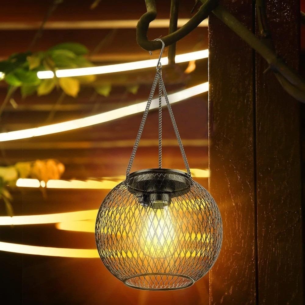Outdoor Solar Lantern Iron Chain Garden Lamp New Solar Lights Garden Decoration