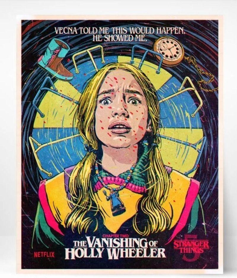Stranger Things Season 5 Poster Tin Sign 20x30 cm Retro Wall Decor