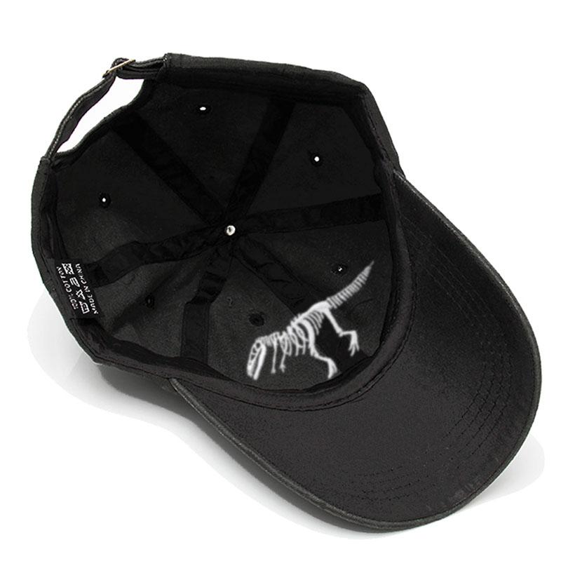 Cotton Baseball Cap for Men Women Unisex Embroidery Dinosaur Tyrannosaurus Rex Dad Hat Protection Outdoor Sports Golf Caps