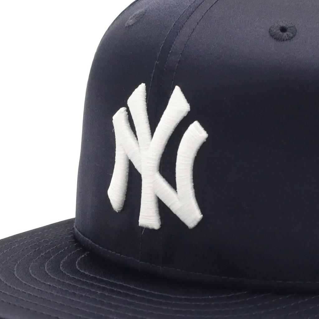 New Era 59FIFTY MLB NY Size 7 5950 SATIN NEYYAN NER37C7421 Cap, Satin, Navy, 3/8, NVY, 14668123,