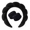 Vintage Velvet Cloud Hair Hoop for Women Girls Sponge Headband Wash Face Wristband Set Spa Bathroom Accessories