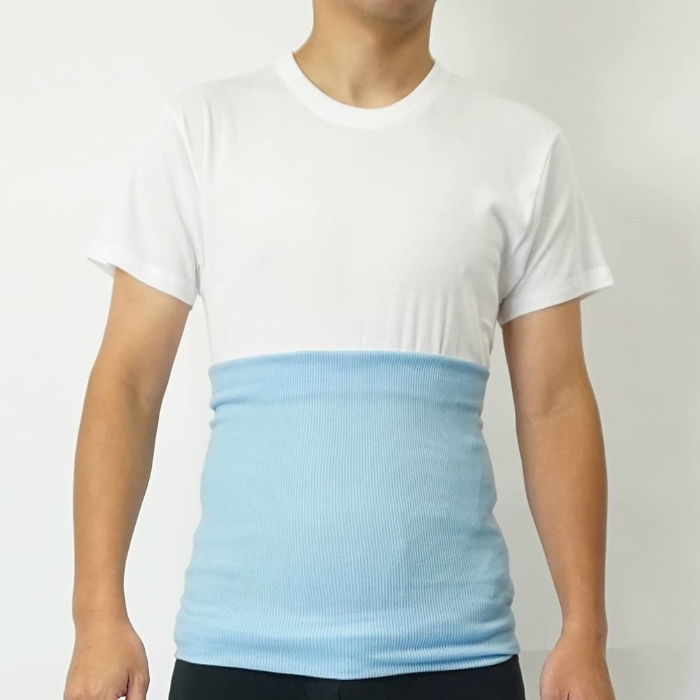 [Gunze] Unisex Cotton-Rich Ribbed Body Warmer, Black [All 3 Japanese Sizes] , H1000