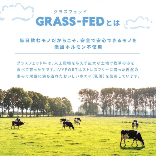 IVYPORT Grass-Fed Whey Junior Protein, Cocoa Flavor, 800g, for Growing Kids. No Emulsifiers or Flavorings. Naturally Sweetened. Made with Grass-fed Wh