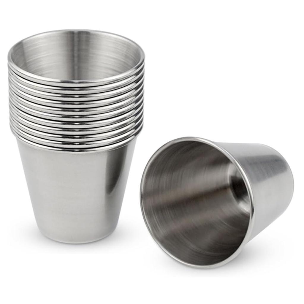 Stainless Steel Shot Drinking Cups Shot Cup Whiskey Shot Glass Drinking Tumbler For Wine Drinking For Home Bar Restaurant Travel Camping Party
