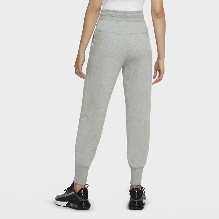 (WMNS) Nike Sportswear Tech Fleece Zipper Slim Fit Bundle Feet Sports Pants/Trousers/Joggers Dark Grey Women's CW4293-063