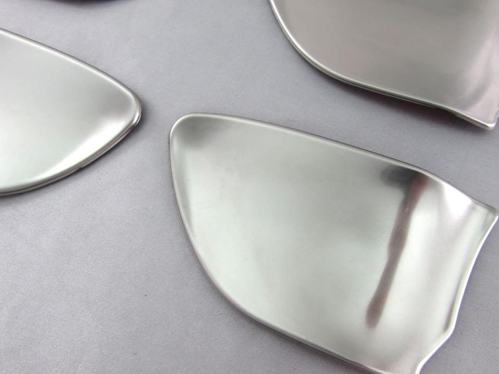 BRIGHTZ Stainless Steel Inner Door Handle Satin for Skyline V37 and Covers, Plated, 4-Piece, Silver, (INS-DHC-200), RV37, HV37, HNV37, YV37, ZV37.