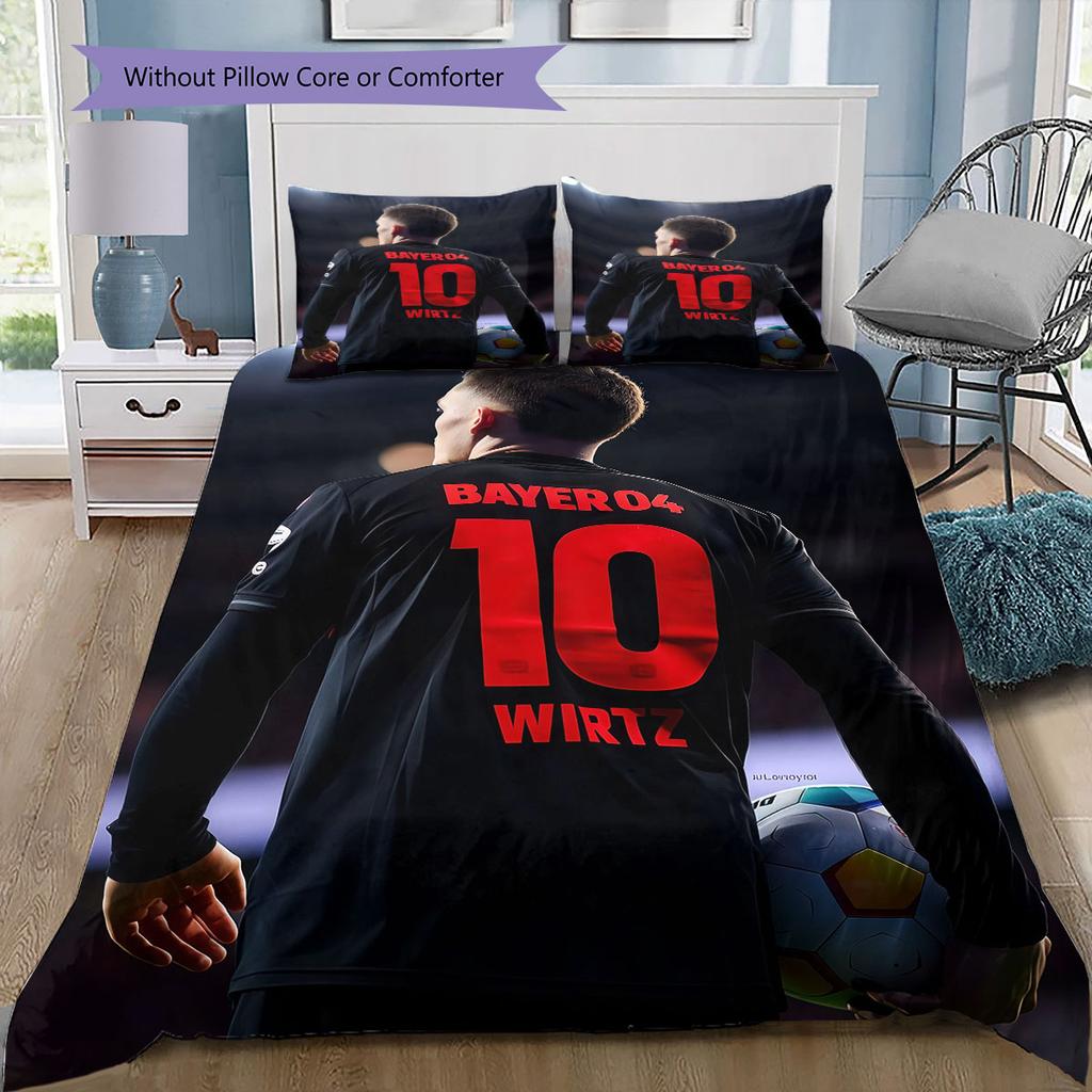 Wirtz Pattern Bedding Home Decoration Birthday Gift ( 1 duvet cover + 2 pillowcase, without core),fan merchandise.