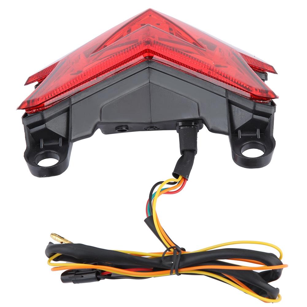 Motorcycle LED Tail Light Lamp Brake Turn Signal Taillight for Kawasaki Z800 2013 2014 (Red)