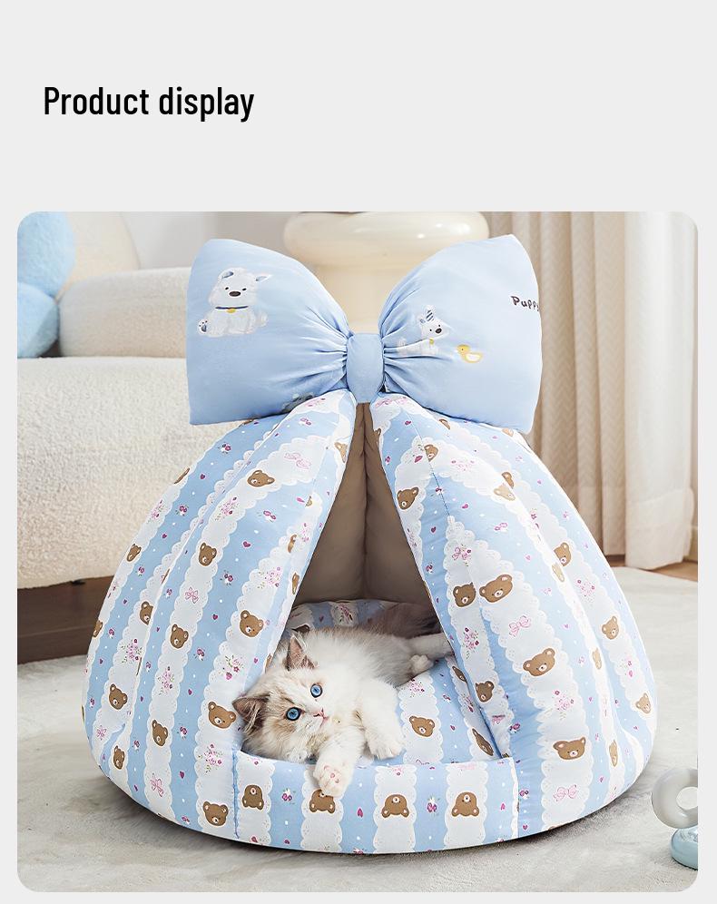 Four Seasons Semi-Closed Pet Tent: Universal Dog & Cat House