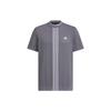 Primeknit Seamless Mock Shirt Color Block Golf Short Sleeve T-Shirt Men Tops Gray IN6651
