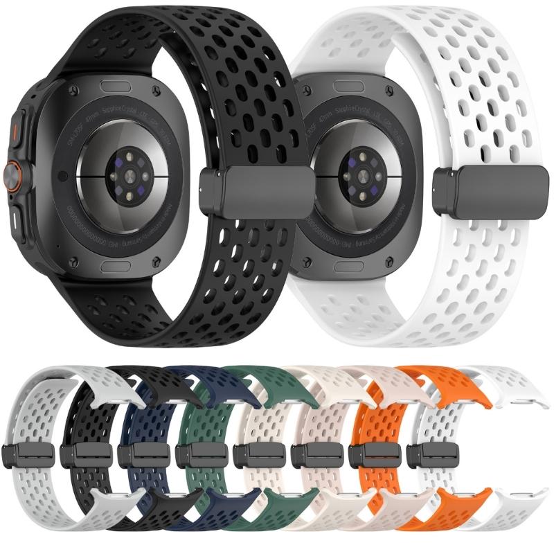 Soft Silicones Watch Bands for Watch 47mm Women and Man Sports Watch Bands Magnetic Buckle Replacement