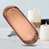 Large Storage Tray 430 Stainless Steel Aromatherapy Candle Tool Tray OrganizerRetro Red Copper