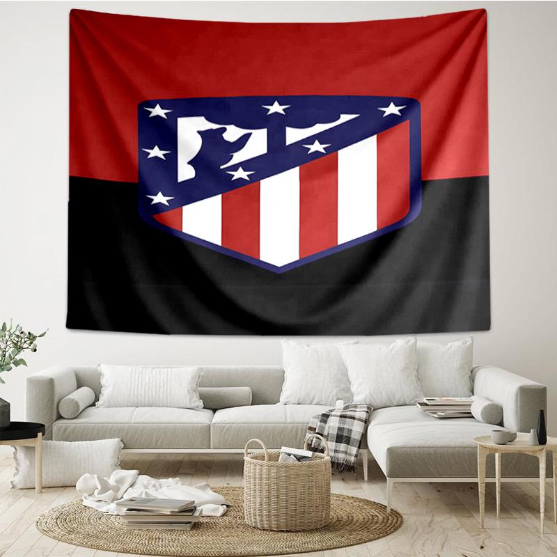 1PC Atletico Football Club Printed Tapestry Room Decoration Wall Hanging for Living Room Bedroom, dormitory, Birthday and Christmas gifts