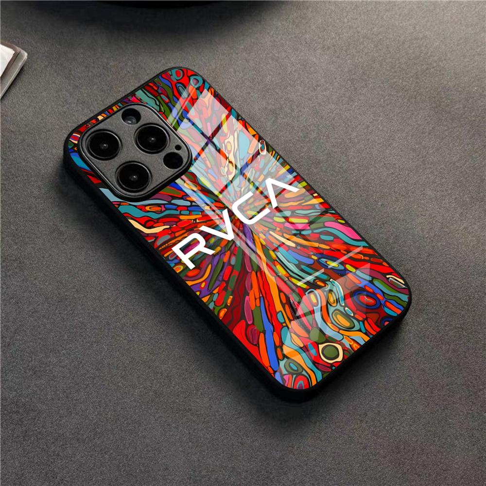 Cool R-RVCA Phone Case For 17 Pro Max IPhone 16 Pro 14 12 11 13 Mini X XR XS 15 Plus SE Glass Cover