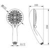 6 Functions High Pressure Chrome Water Saving Shower Mist Spray Bath Handheld Shower Head with Bracket and Hose for Bathroom