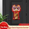 Magnetic Lion Dance Doorbell Decoration for Fortune and Celebration