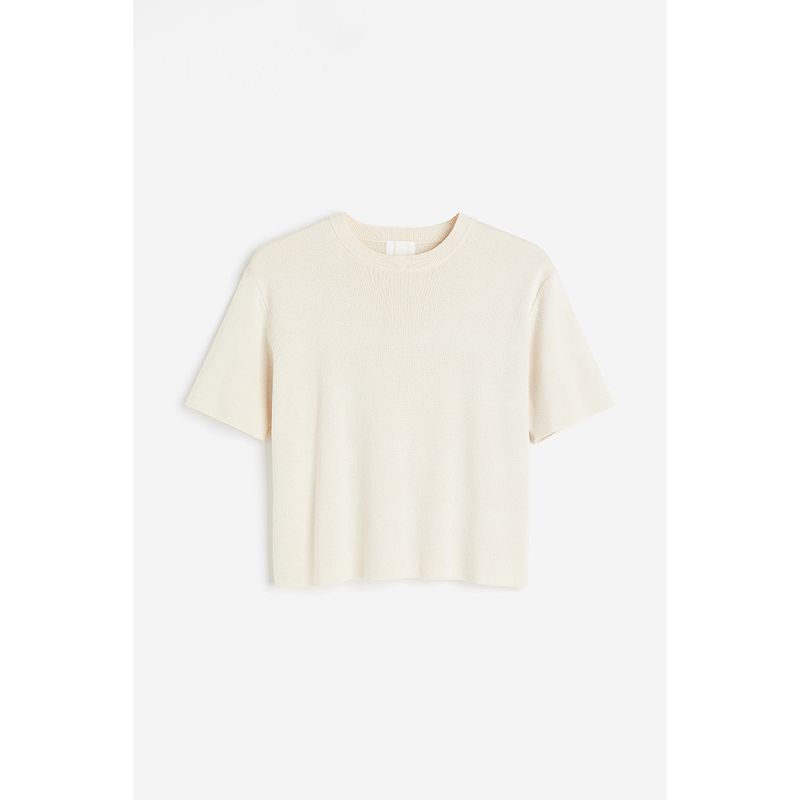 

HM Женская одежда Шерстяной свитер Летняя мода Тонкий круглый вырез Короткий рукав Нижнее белье Красный свитер Короткая куртка 1220582