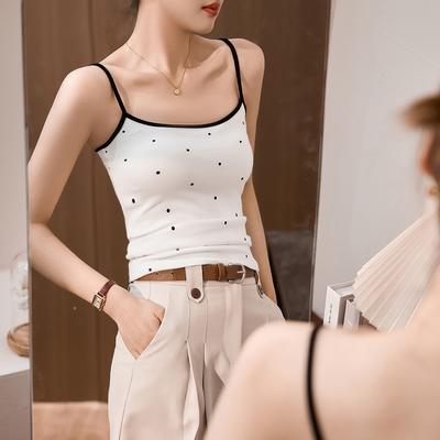 Modal Cotton Skin-friendly Soft Polka Dot Suspender Vest for Women In Summer New Slim Fit Bottoming Outfit
