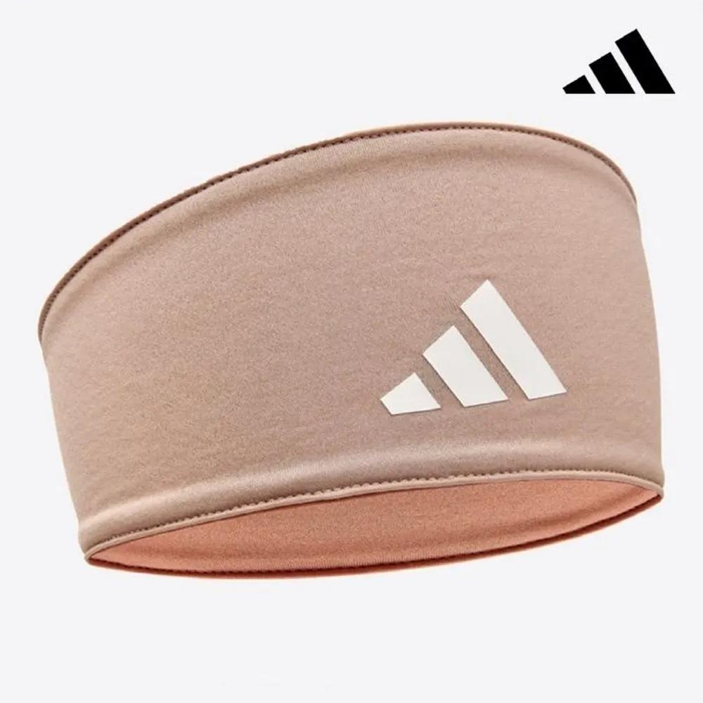 adidas Sports Hairband Double Side ADAC-16300TE Sweat-wicking Headband for Running, Golf, Tennis, and Fitness Reversible hairband Taupe