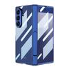 Magnetic Hinge Folding Bracket Plated Frame Transparent Glass Protective Film Case for Samsung Galaxy Z Fold7 Protect Cover