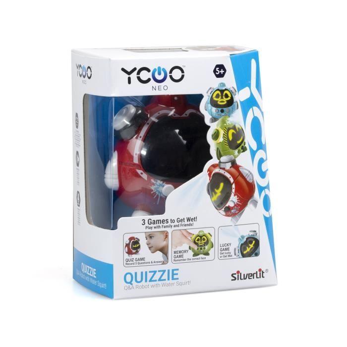 Robot interactif - silverlit - quizzie - jeu d'arrosage éducatif - 3 modes de jeux - 10 cm