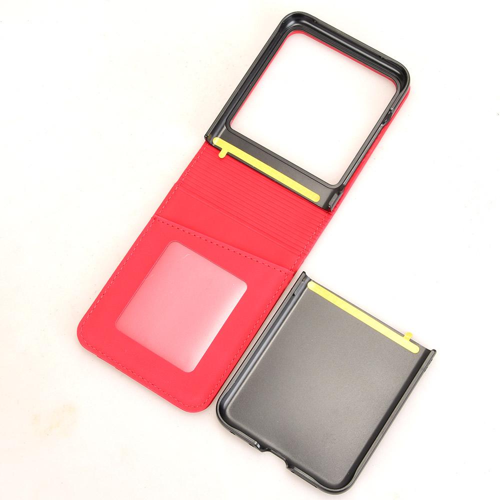 For Motorola Razr 50 5G/Razr 2024 5G Case Separable Design Card Slot Leather+PC Phone Cover