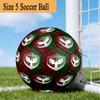 Amed Sk Crest Design Size 5 Soccer Ball,Indoor/Outdoor Suitable for Training Matches Tournaments Practice Games Perfect Gift for Fan